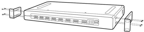 BELKIN SERVEUR DE CONSOLE SÉRIE OMNIVIEW #F1DP116SEA - Fixations de montage en baie - 1