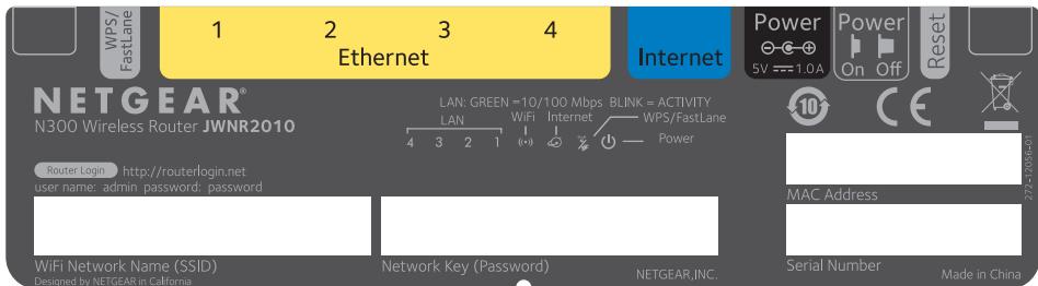 NETGEAR N300 - Sécurité sans fil prédéfinie - 1