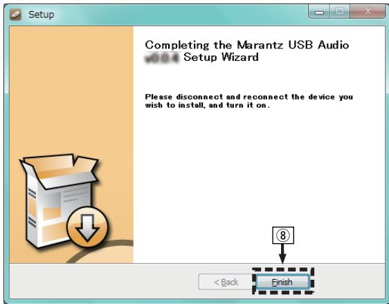 MARANTZ HDAMP - Installez le pilote. - 6