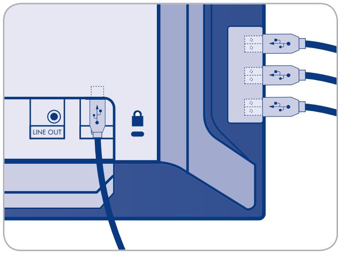 LACIE 324 EASYHOOD LOGICIEL DE CALIBRATION COLORIMÈTRE - Pour brancher les périphériques USB : - 2