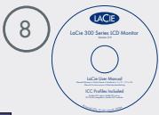 LACIE 320 AVEC COLORIMÈTRE BLUE EYE PRO - Contenu du coffret - 9