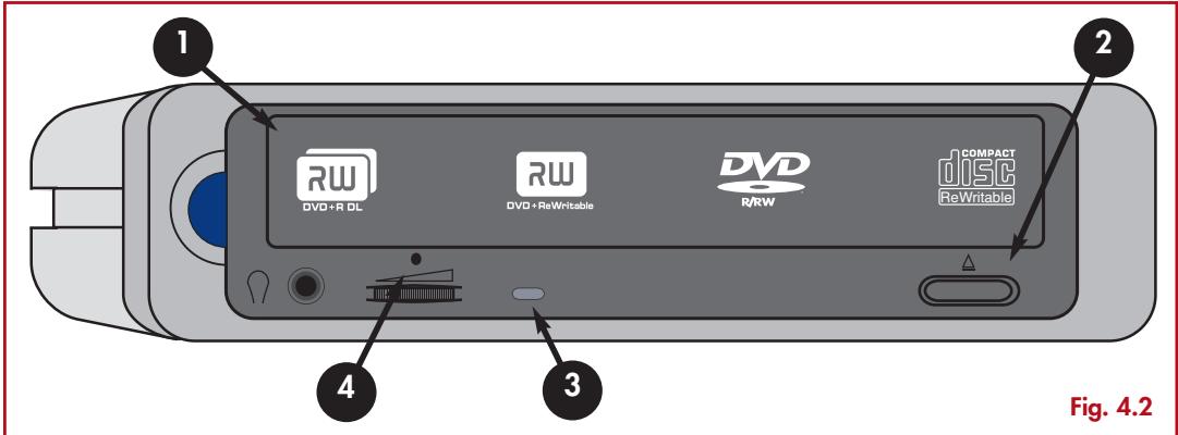 LACIE D2 DVD±RW - Insertion des disques - 1