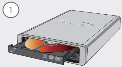 LACIE D2 DVD±RW 22X USB WITH LIGHTSCRIBE - Contenu du coffret - 1