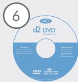 LACIE D2 DVD±RW 22X USB WITH LIGHTSCRIBE - Contenu du coffret - 6
