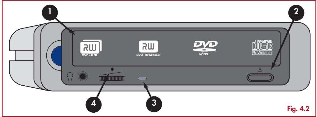 LACIE D2 DVD±RW AVEC LIGHTSCRIBE & TOAST 6 TITANIUM - Insertion des disques - 1