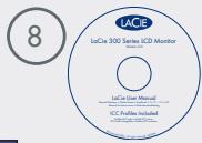 LACIE ÉCRAN À CRISTAUX LIQUIDES 319 AVEC COLORIMÈTRE BLUE EYE - Contenu du coffret - 9