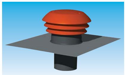 UNELVENT ACCESSOIRES DE RÉSEAUX - Chapeaux de toiture plastiques - CPR - 1