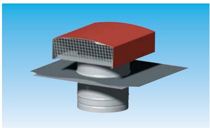 UNELVENT ACCESSOIRES DE RÉSEAUX - Chapeaux de toiture métalliques - CT - 1