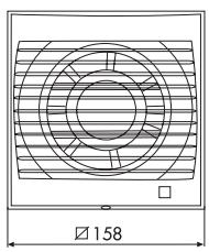 UNELVENT AÉRATEURS VMP DECOR - Dimensions (mm) - 1