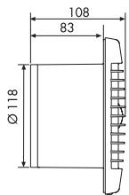 UNELVENT AÉRATEURS VMP DECOR - Dimensions (mm) - 4