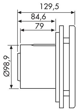 UNELVENT AÉRATEURS VMP SILENT DESIGN - Dimensions (mm) - 2