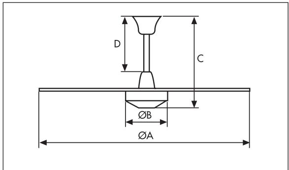 UNELVENT HTB & HTS - PALES MÉTALLIQUES - Dimensions (mm) - 2