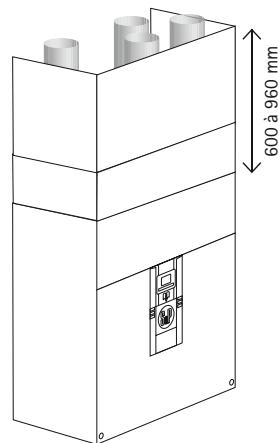 UNELVENT VMC DOUBLE FLUX TRÈS HAUT REND. IDEO HR - Installation multi-positions (3 possibilités au besoin) - 1
