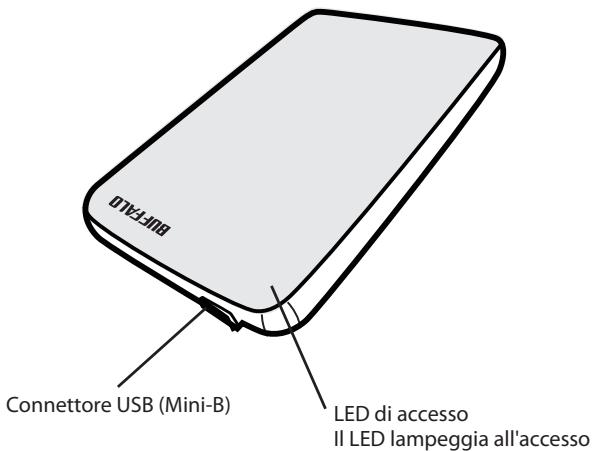 BUFFALO HD-PV : JUSTSTORE™ PORTABLE - LED e connessioni - 1