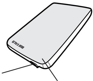 BUFFALO HD-PV : JUSTSTORE™ PORTABLE - 各部の名称 - 1