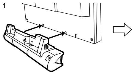 EIZO I·SOUND L3 - Fixez le système de haut-parleurs sur le moniteur. - 1