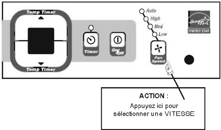 FRIGIDAIRE FAK085R7V - POUR CHANGER LE PARAMÉTRE - 2