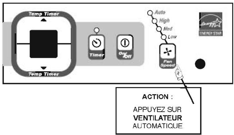 FRIGIDAIRE FAK085R7V - POUR CHANGER LE PARAMÉTRE - 3