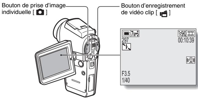 LOGICOM-SANYO XACTI VPC-HD2 - Prise de photos individuelles pendant l'enregistrement d'un video clip (page 57) - 1
