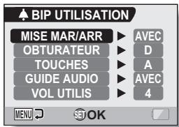 LOGICOM-SANYO XACTI VPC-HD2 - Déplacez le bouton de réglage SET vers le haut ou le bas pour sélectionner le réglage souhaité et appuyez dessus. - 1