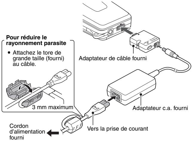 LOGICOM-SANYO XACTI VPC-HD2 - Utilisation de l'adaptateur de cable - 1