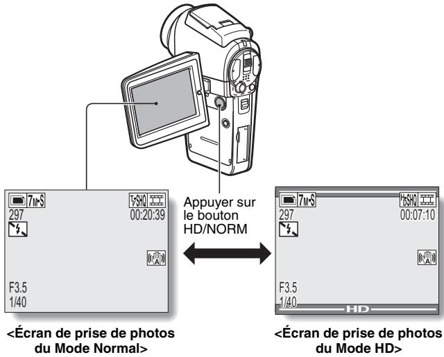 LOGICOM-SANYO XACTI VPC-HD2 - Appuyez sur le bouton HD/NORM. - 1