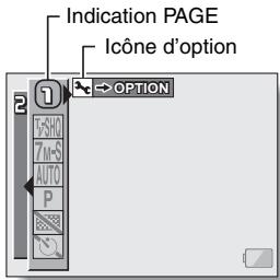 LOGICOM-SANYO XACTI VPC-HD2 - Déplacez le bouton de réglage SET vers la droite pour sélectionner l'icone d'options. - 1