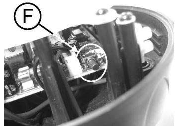 BEGLEC LED BALL OUTDOOR - Definir o endereço individual DMX por aparelho: - 1
