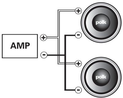 POLK AUDIO DB104DVC - SCHÉMA DE CÂBLAGE—(Bobine Acoustique unique): DB804, DB104, DB124 - 2