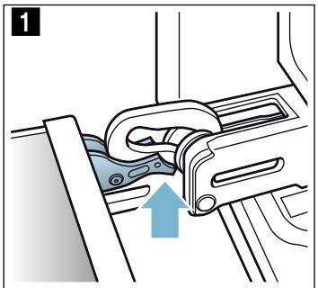 SIEMENS HB573ABR0 - Décrocher la porte de l'appareil - 1