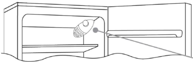 CANDY REFRIGERATEUR CCOLS5162WH - OVLÁDACÍ PANEL - 1