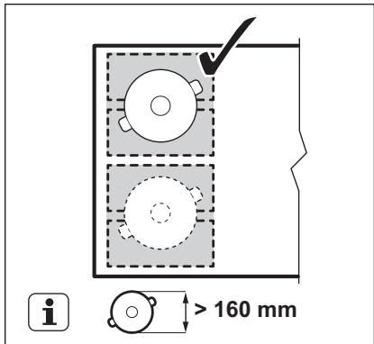 AEG-ELECTROLUX HKL65313FB - Dimetro y posicion de los utensilios de cocina - 2