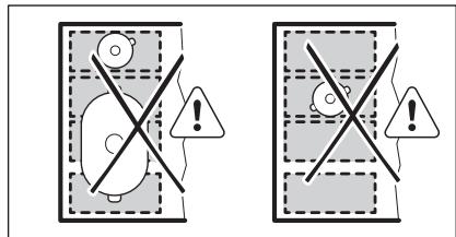 AEG-ELECTROLUX HKL65313FB - Posicion correcta del utensilio de cucina: - 2