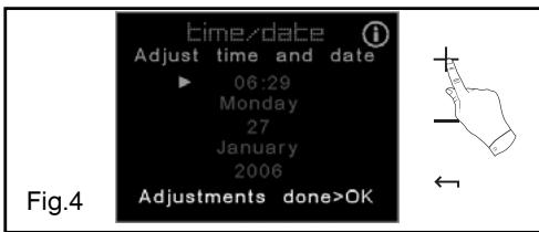 DE DIETRICH DOP1180X - How to set the time - 4