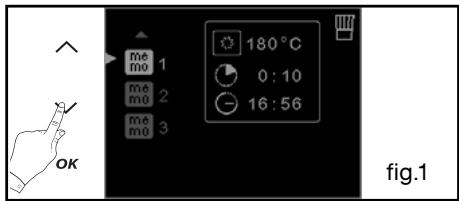 DE DIETRICH DOP1180X - - Utilize uma cozedura memorizada na função "Memórias" - 1