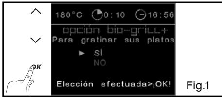 DE DIETRICH DOP1180X - - UTILIZACION DE LA FUNCION "OPTION BIOGRIL +" - 1