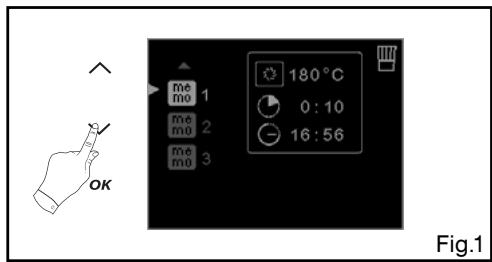 DE DIETRICH DOP1180X - - Use a cooking recorded in the "Memory" function - 1