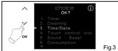 DE DIETRICH DOP1180X - How to set the time - 3