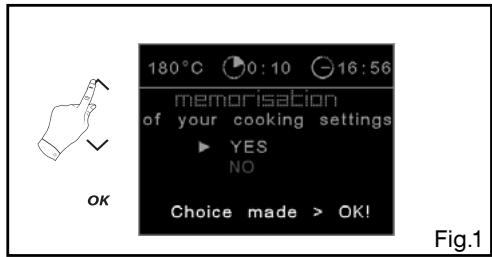 DE DIETRICH DOP1180X - -Memorise a cooking. - 1