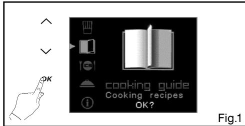 DE DIETRICH DOP1180X - - USING THE "COOKING GUIDE" FUNCTION - 1