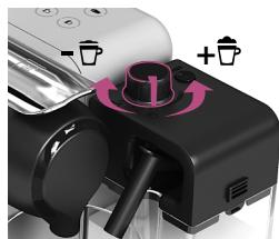 DELONGHI LATISSIMA TOUCH EN550B - Réglage de la durée de l'eau, voir page 26 - 22