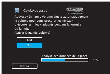 DENON AVR-X1300W - Effectuez le paramétrage de audyssey dynamic EQ® et audyssey dynamic volume®. - 2