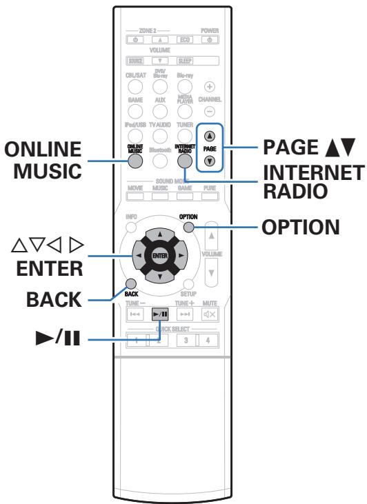 DENON AVR-X1300W - Écoute de radio internet - 1