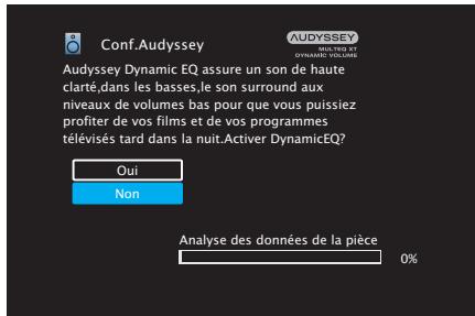 DENON AVR-X1300W - Effectuez le paramétrage de audyssey dynamic EQ® et audyssey dynamic volume®. - 1