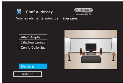 DENON AVR-X1300W - Procédure pour les réglages des enceintes (conf. Audyssey®) - 5