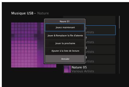 DENON AVR X4200W - Parcourez la musique sur votre dispositif mémoire USB et sélectionnez une musique à dire. - 2