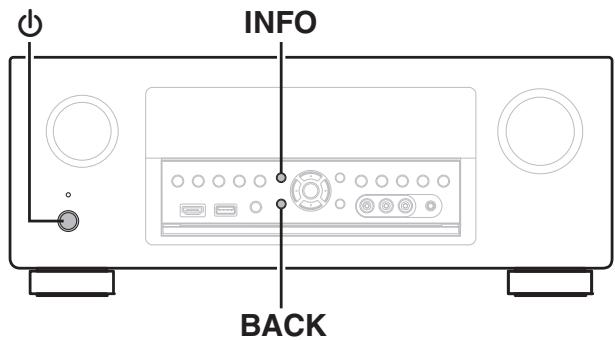 DENON AVR X4200W - Réinitialisation des réglages d'usine - 1