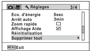 RICOH WG-30W - Appuyez sur le bouton MENU en mode + - 1