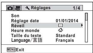 RICOH WG-30W - Réglage du réveil - 2