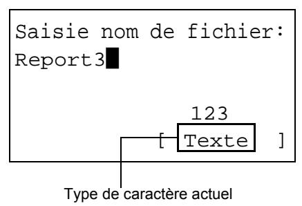 KYOCERA 2030 - Sélection du type de caractères - 1